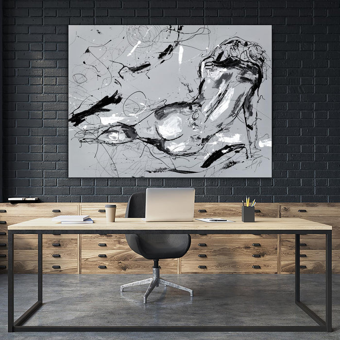 \"Nude Figure 3\" Giant Art 72x54 Wall Art