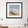 "Beach Access" Matted and Framed Black 36x36 Wall Art