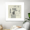 "Camera Obscura" Matted and Framed White 30x30 Wall Art