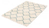 Helma Trellis Cream Shag 3'11" X 5'11" Area Rug