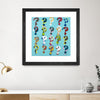 "Pop The Question" Matted and Framed Black 36x36 Wall Art