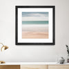 "Beach, Sea, Sky" Matted and Framed Black 30x30 Wall Art