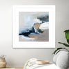 "Surfacing" Matted and Framed White 36x36 Wall Art