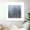 "Dark City" Matted and Framed White 30x30 Wall Art