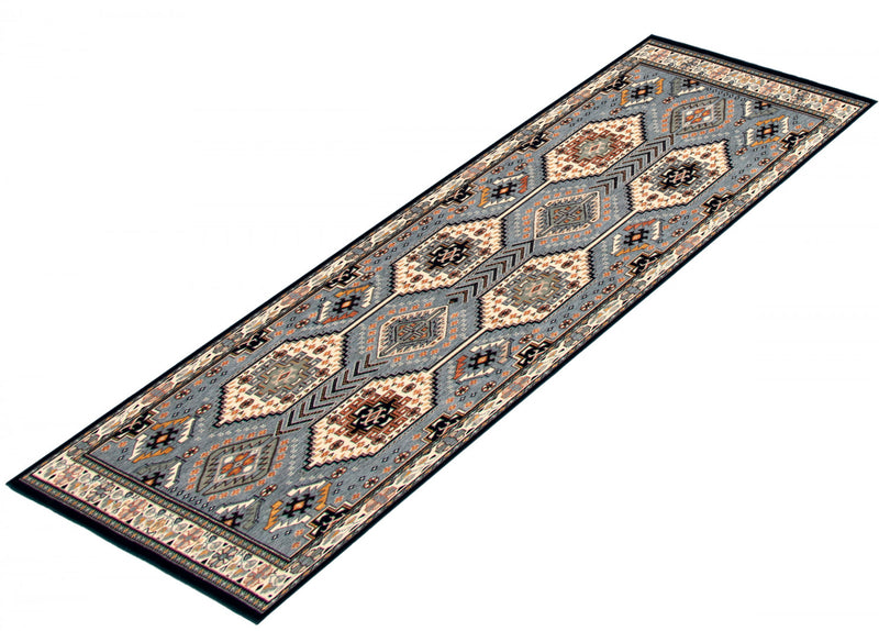 Quincy Aqua Area Rug - 2' 8\" x 10'