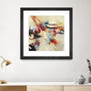 "Positive Energy I" Matted and Framed Black 30x30 Wall Art