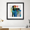"Return The Fork" Matted and Framed Black 36x36 Wall Art