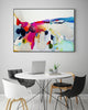 "Reach In Out" Canvas Framed Black 36x24 Wall Art