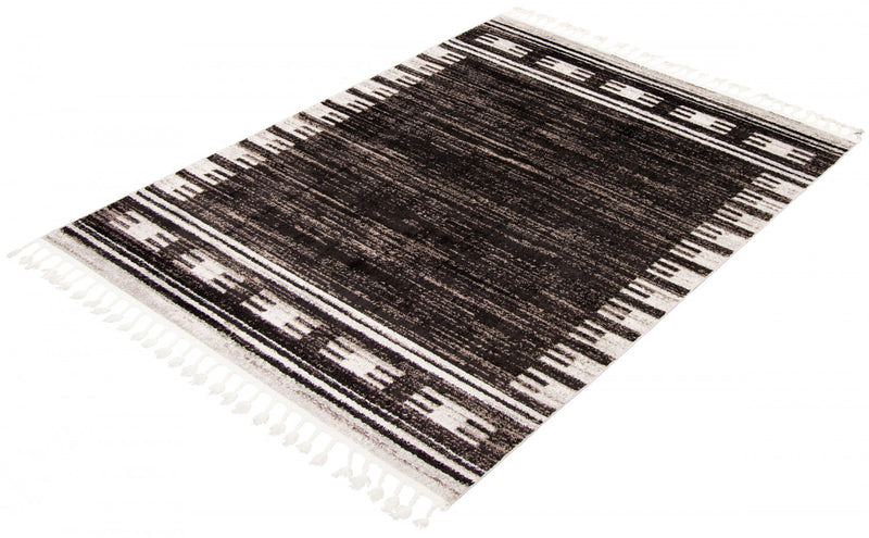 Vera Harmony Black Area Rug - 5'2\" x 7'5\"