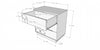 Nordika 3-Drawer Chest - White 