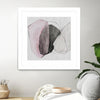 "Tickled With Pink" Matted and Framed White 36x36 Wall Art