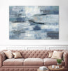 "Clear Water Indigo And Gray" Giant Art 72x48 Wall Art
