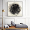 "Positives And Negatives I" Canvas Framed Black 20x20 Wall Art