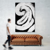 "Loosely Intertwined Ii" Giant Art 72x48 Wall Art