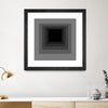 "After Josef A" Matted and Framed Black 36x36 Wall Art