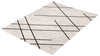 Damali Ivory/Black Machine Washable Area Rug - 5'0" x 7'0"