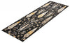 Pine Black Machine Washable Area Rug - 2'6" x 8'0"
