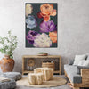 "November Blooms" Canvas Framed Black 30x40 Wall Art
