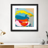 "Free Falling" Matted and Framed Black 36x36 Wall Art