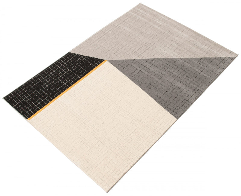 Theano Black 3'11\" x 5'7\" Area Rug