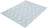 Neisha Abstract Light Blue Rug 5'3" X 7'3" Area Rug