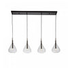 Conic 4-Light Black Ceiling Light