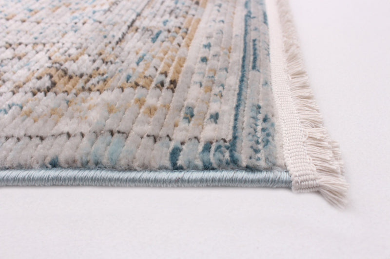 Leandra Taupe/blue Rug 3'11\" X 5'11\" Area Rug