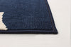 Sophie Ivory-Navy Area Rug - 5'3" x 7'7"