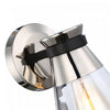 Kanata Black & Brushed Nickel 1-Light Sconce