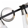 Kanata Black & Brushed Nickel 4-Light Bathroom Vanity Light