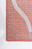 Neisha Abstract Coral Rug 6'7" X 9'6" Area Rug