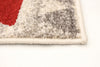 Raja Ivory-Red Area Rug - 3'11" x 5'7"