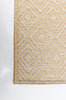 Neisha Diamond Gold Rug 6'7" X 9'6" Area Rug
