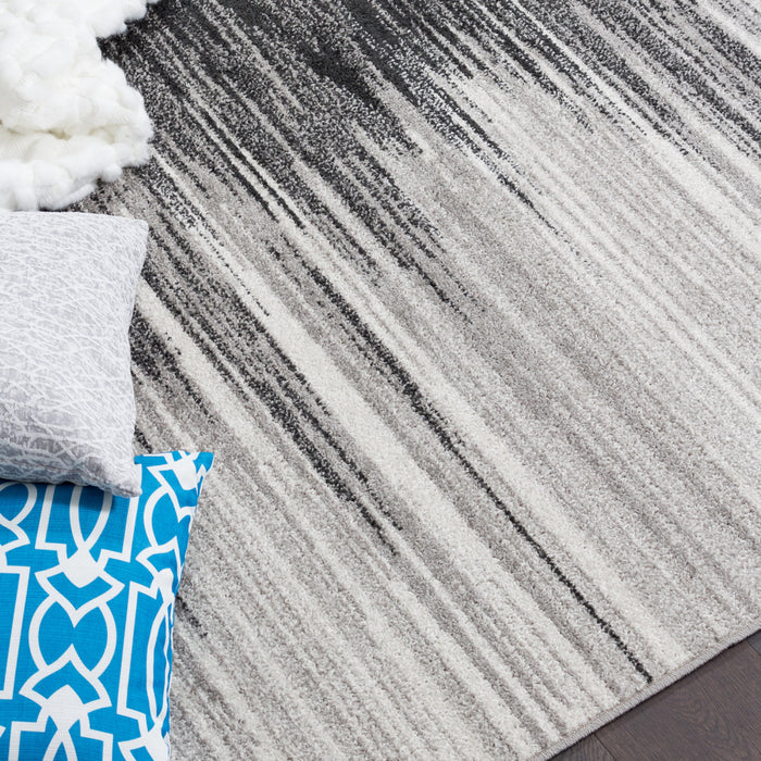 Lav Grey Waves 4x6 Area Rug