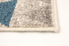 Raja Ivory-Blue Area Rug - 3'11" x 5'7"