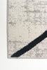 Damali Ivory/Blue Machine Washable Area Rug - 3'0" x 5'0"