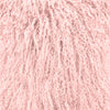 Mongolian Sheepskin Accent Pillow - Rose