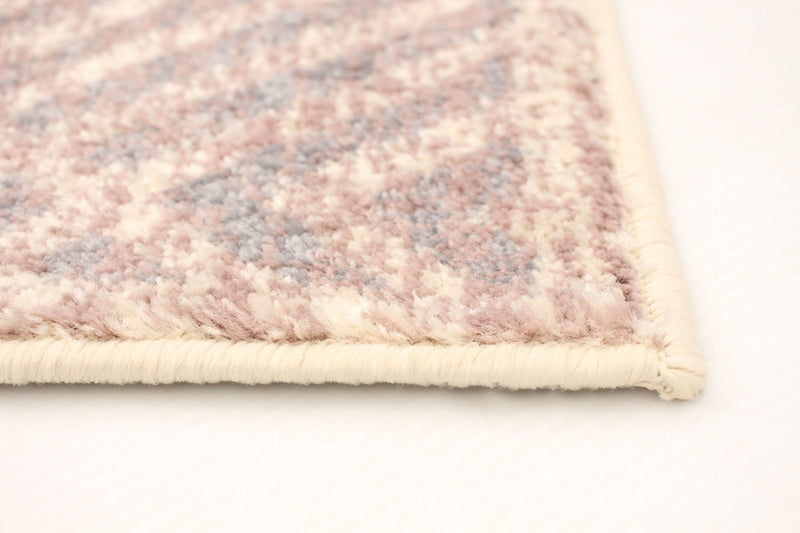 Electra Silver-Rose Area Rug - 3'11\" x 5'7\"