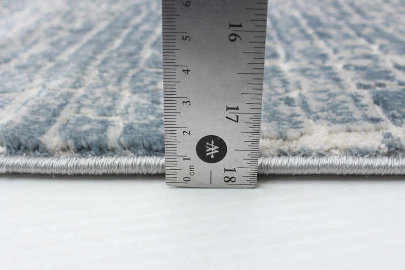 Kecia Blue/cream Rug 5'3\" X 7'3\" Area Rug