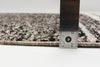 Vera Earth Taupe/Black Area Rug - 2'7" x 8'4"