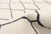 August White-Navy 7'10" x 10'2" Area Rug