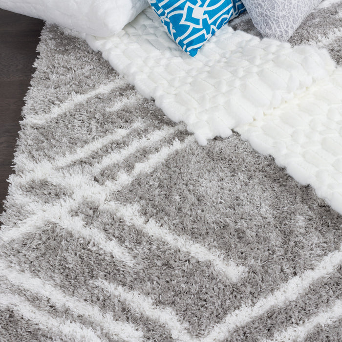 Ker Grey Lines 4x6 Area Rug