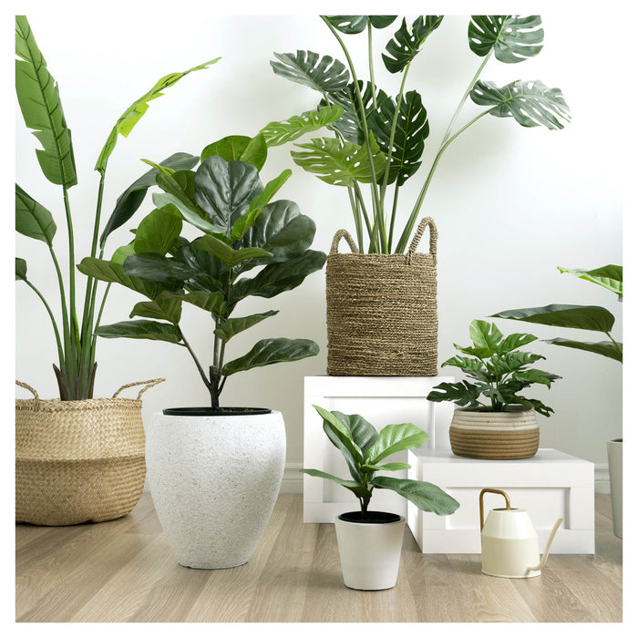 Artificial 70\" Bird Of Paradise Indoor & Outdoor In Black Pot