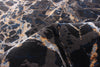 Black Marble Area Rug - 8'0" x 10'0"
