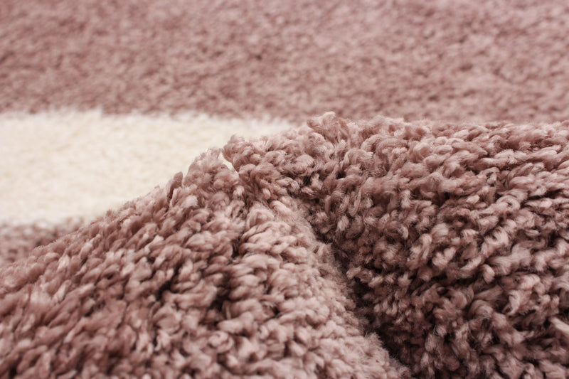 Luci Pink Shag 3'11\" x 6'0\" Area Rug