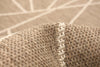 Sadie Abstract Taupe-Champagne Area Rug - 5'3" x 7'7"