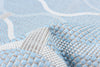 Neisha Abstract Light Blue Rug 5'3" X 7'3" Area Rug
