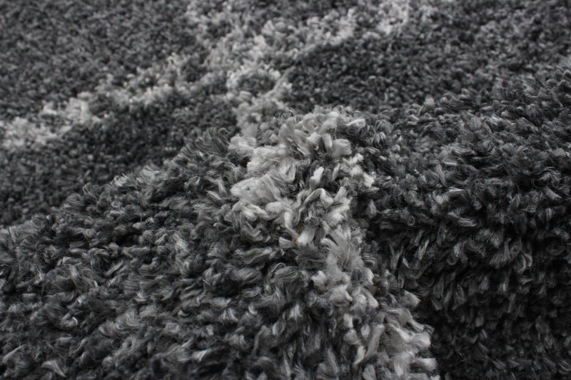 Helma Stark Dark Grey Shag 8'0\" X 10'0\" Area Rug