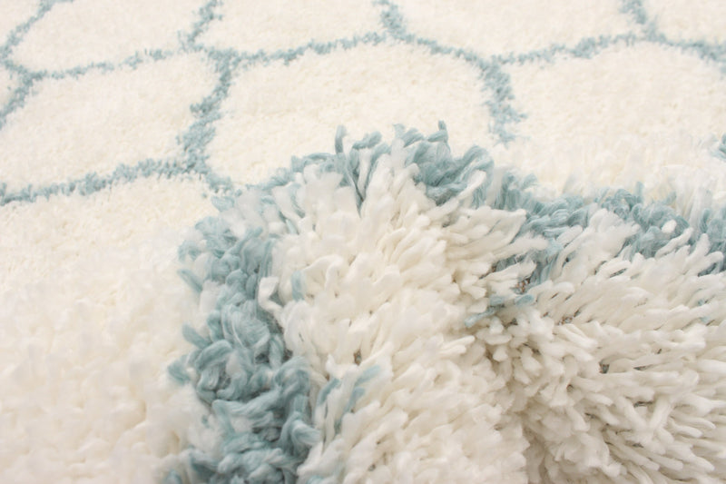 Helma Trellis Cream Shag 3'11\" X 5'11\" Area Rug