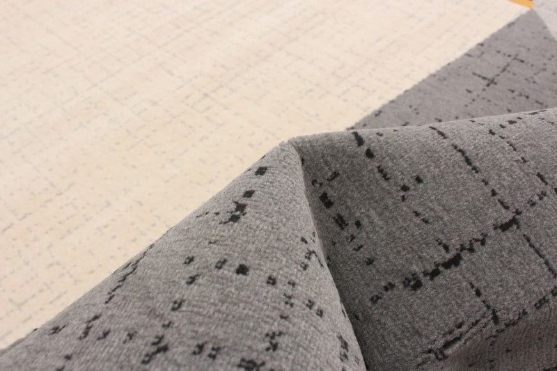 Theano Black 5'3\" x 7'7\" Area Rug